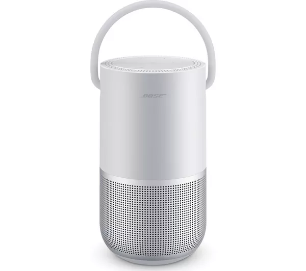 HS2 BOSE Portable Wireless Multi-Room Home Smart Speaker with Google Assistant & Amazon Alexa – Silver
