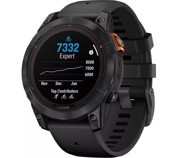 SW1 GARMIN Fenix 7 Pro Solar Smart Watch – Black, 47 mm