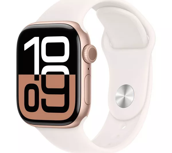 SW3 APPLE Watch Series 10 – 42 mm Rose Gold Aluminium with Light Blush Sport Band (S/M)
